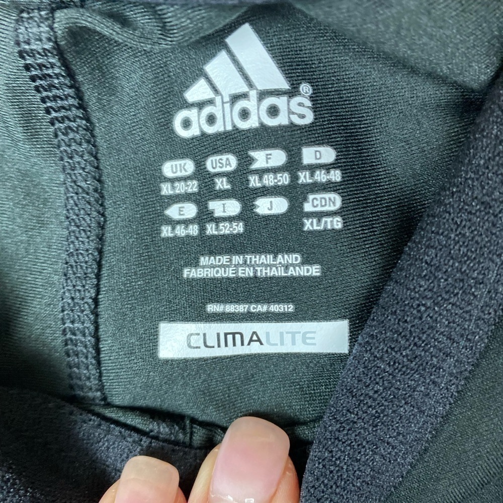 Adidas Climalite Capri Workout Pants Sz XL Black - Picture 8 of 10